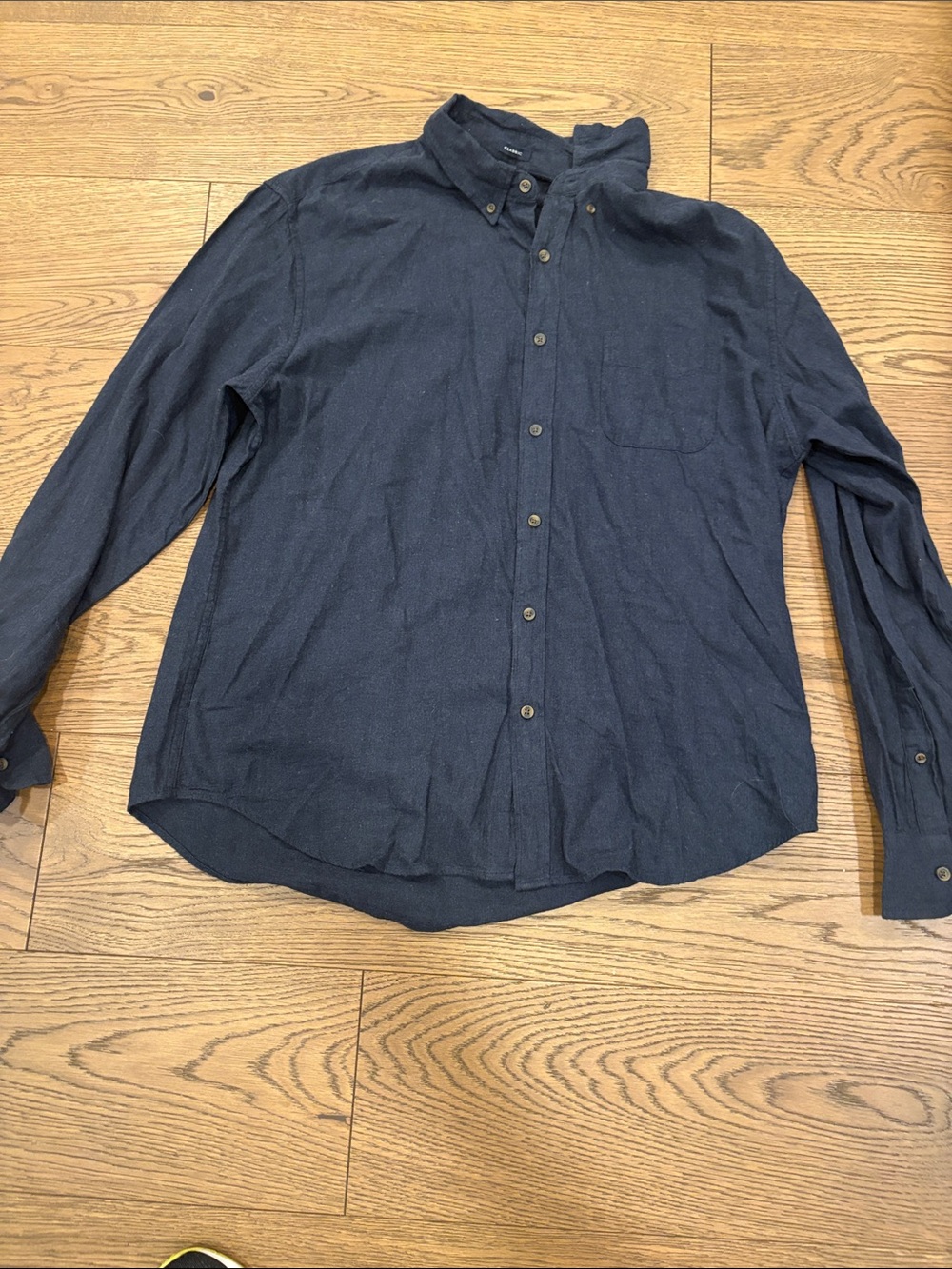 J. Crew Men's Dark Navy Button-Down Shirt